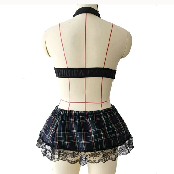 Plus Size Sexy Student Cosplay Costume Lingerie - Picture 4 of 8